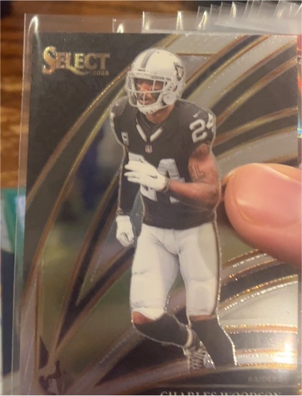 2025 Panini Select #250 Charles Woodson Club Level Blue Prizm — front