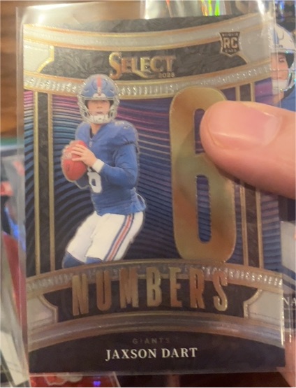 2025 Panini Select #16 Jaxson Dart Numbers — front