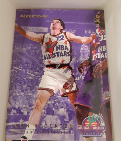 1995-96 Fleer #12 John Stockton Joe Dumars NBA All-Stars — front