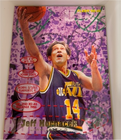 1995-96 Fleer #186 Jeff Hornacek — front