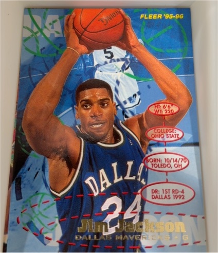 1995-96 Fleer #34 Jim Jackson — front