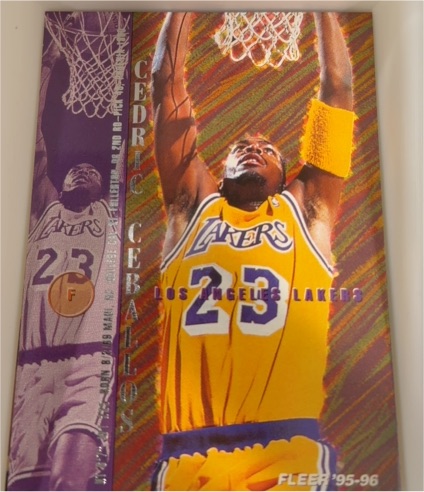 1995-96 Fleer #87 Cedric Ceballos — front