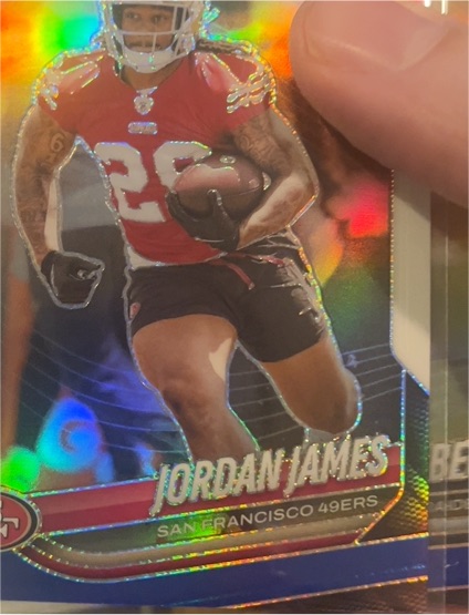 2025 Panini Prizm #323 Jordan James — front