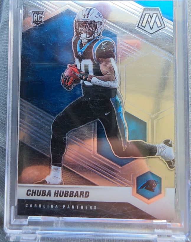 2021 Panini Mosaic #325 Chuba Hubbard — front
