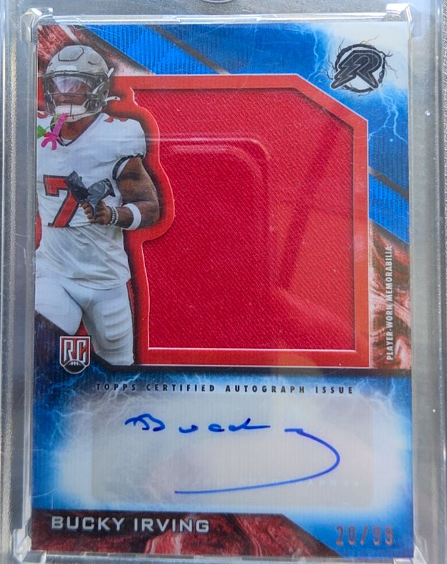 2024 Topps Resurgence Rookie Patch Autographs #RPA-BI Bucky Irving — front