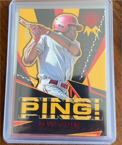 2025 Panini Prospect Edition #5 Devin Taylor Ping! — front