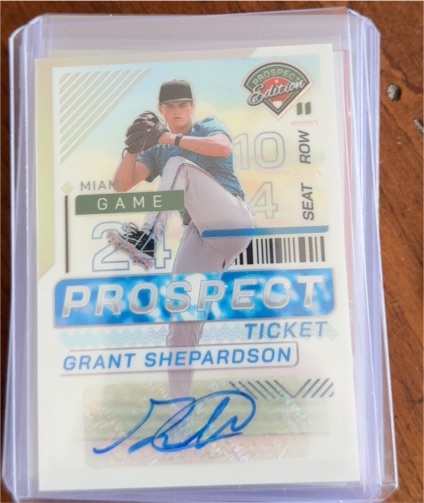 2024 Panini Prospect Edition #83 Grant Shepardson — front