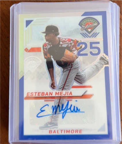 2025 Panini Prospect Edition #40 Esteban Mejia — front