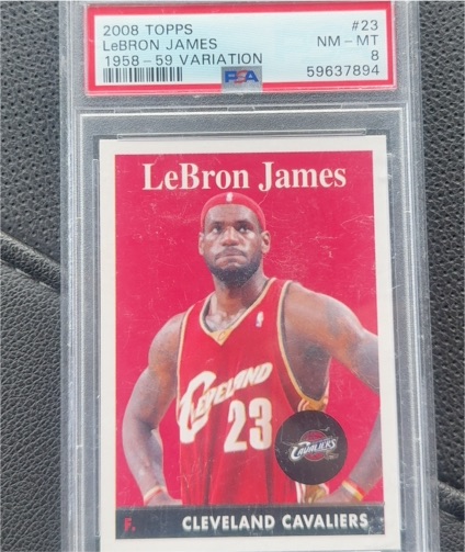 2008 Topps #23 LeBron James 1958-59 Variation — front
