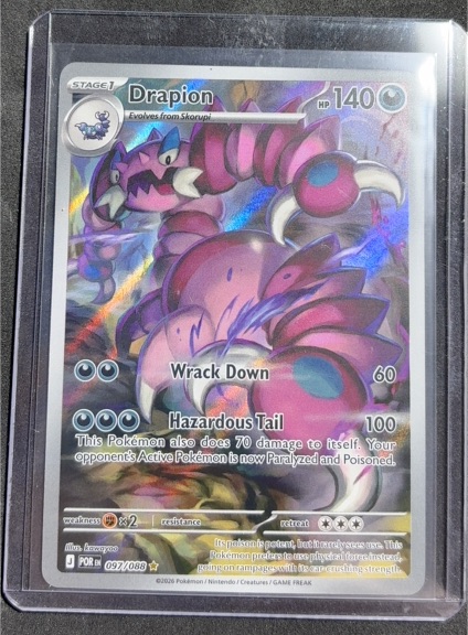 2026 Pokémon Drapion #097/088 — front