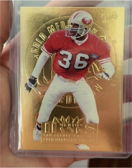1995 Fleer Ultra #297 Merton Hanks Gold Medallion — front