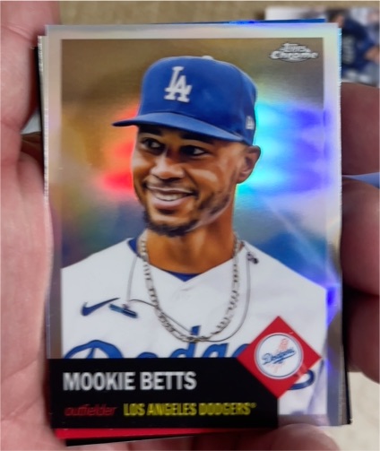 2022 Topps Chrome Platinum Anniversary #350 Mookie Betts — front
