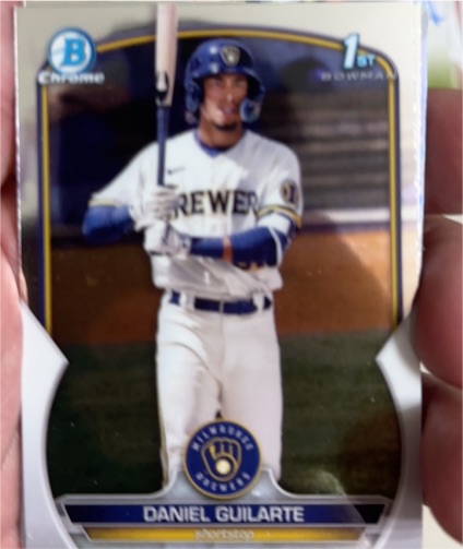 2023 Bowman Chrome #BCP-21 Daniel Guilarte — front