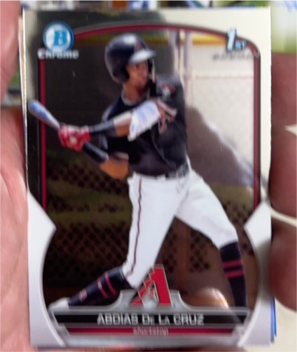 2023 Bowman Chrome #BCP-34 Abdias De La Cruz — front