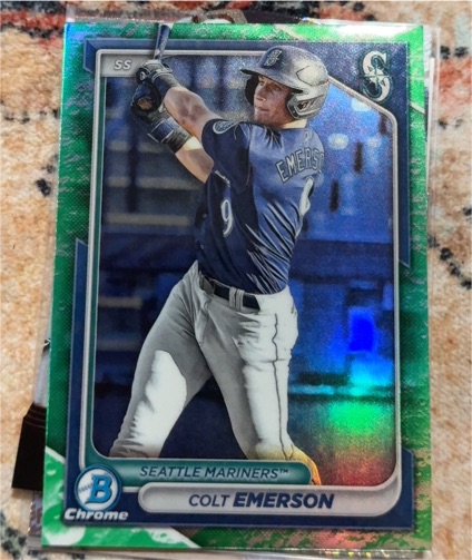 2024 Bowman Chrome #BCP-10 Colt Emerson — front