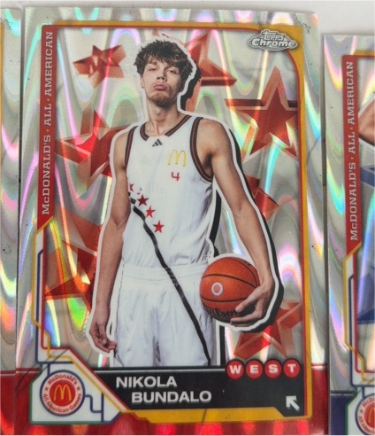 2025 Topps Chrome McDonald's All American #14 Nikola Bundalo — front