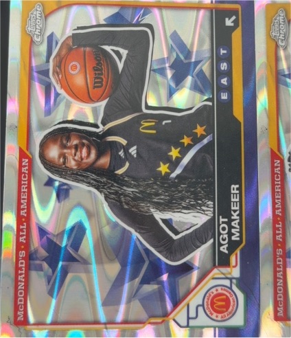 2025 Topps Chrome McDonald's All American #17 Agot Makeer East — front