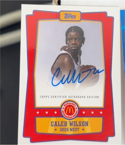 2025 Topps Chrome McDonald's All American #EA-CW Caleb Wilson — front
