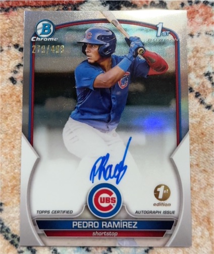 2023 Bowman Chrome #BCP-2 Pedro Ramirez — front