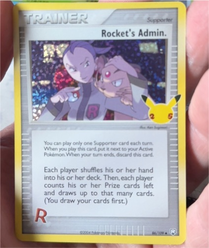 2021 Pokemon Celebrations #86 Rocket's Admin — front