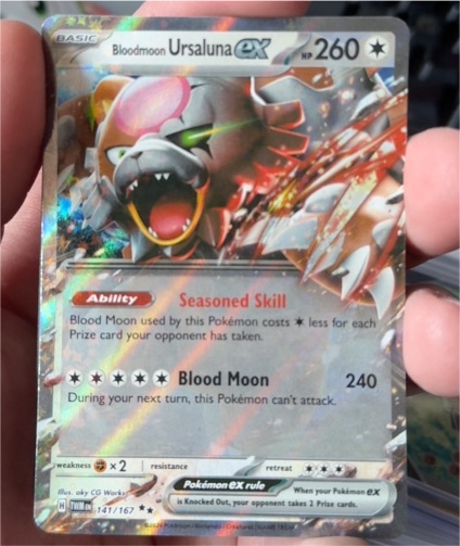 2023 Pokémon TCG Scarlet & Violet #141 Bloodmoon Ursaluna ex — front