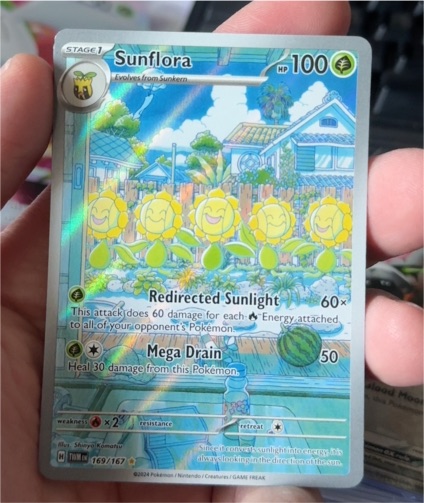 2024 Pokémon SV06: Twilight Masquerade #169/167 Sunflora — front