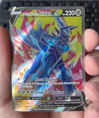 2022 Pokémon SWSH255 Origin Forme Dialga V — front
