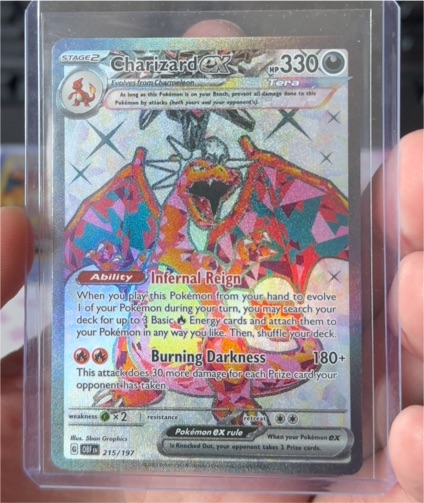 2022 Pokémon SV03 #215 Charizard EX Obsidian Flames — front
