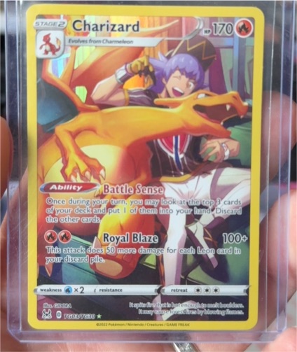 2022 Pokémon Sword & Shield Lost Origin #TG03 Charizard — front