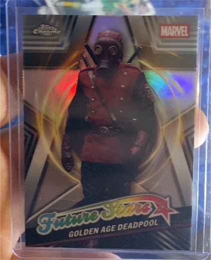 2025 Topps Chrome Deadpool Future Stars #FS-4 Golden Age Deadpool — front