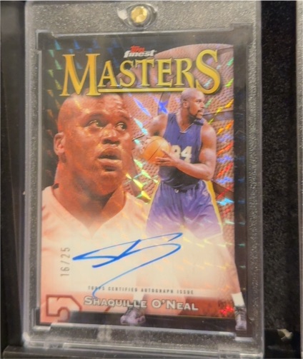 2023-24 Topps Finest #MA-SO Shaquille O'Neal Masters Auto — front
