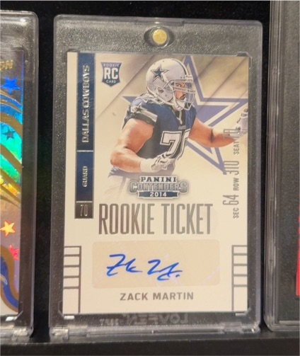 2014 Panini Contenders #189 Zack Martin Rookie Ticket — front
