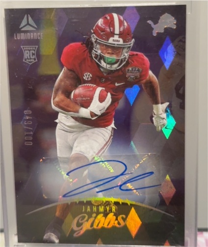 2023 Panini Luminance #186 Jahmyr Gibbs — front