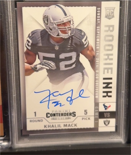 2014 Panini Contenders Rookie Ink RRI-KM Khalil Mack — front