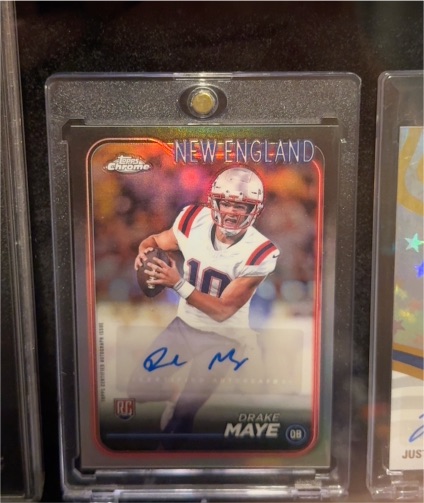 2024 Topps Chrome #RA-DMA Drake Maye — front