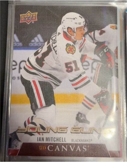 2020-21 Upper Deck Canvas Young Guns #C230 Ian Mitchell — front