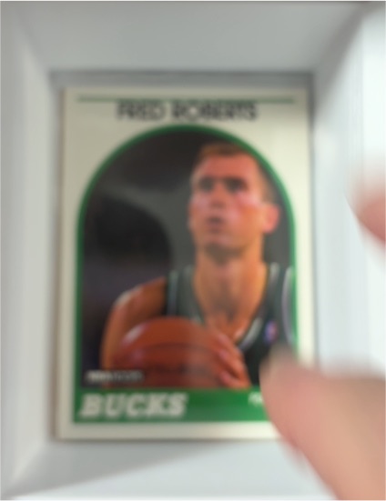 1989-90 Hoops #136 Fred Roberts Milwaukee Bucks Rookie — front