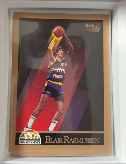 1990-91 SkyBox #80 Blair Rasmussen Denver Nuggets — front