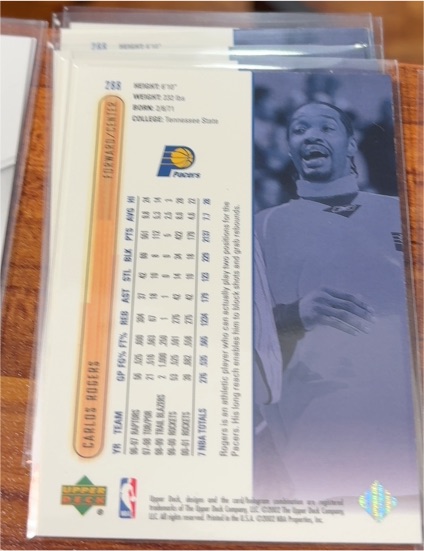 1994-95 Upper Deck Collector's Choice #288 Carlos Rogers — front