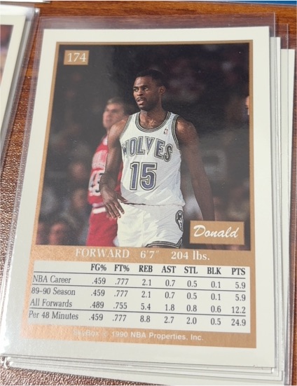 1990 NBA Properties #174 Donald — front