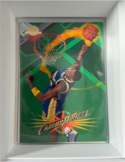 1995-96 SkyBox Premium #42 Carlos Rogers — front