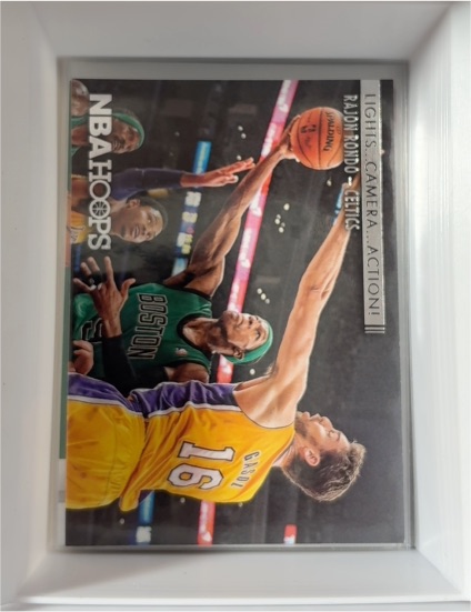 2014-15 Panini NBA Hoops Lights Camera Action #9 Rajon Rondo — front