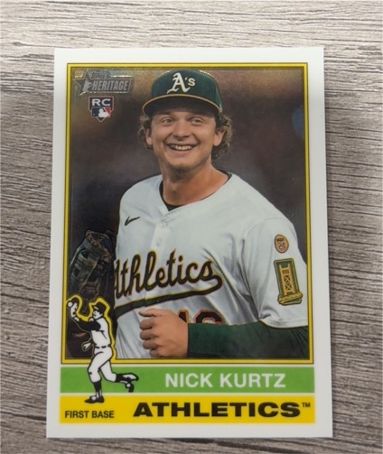 2025 Topps Heritage High Number #706 Nick Kurtz — front