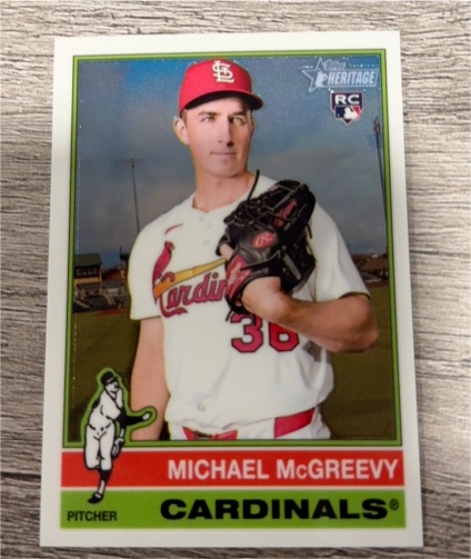 2025 Topps Heritage High Number #585 Michael McGreevy — front