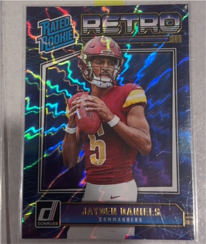 2024 Panini Donruss #11 Jayden Daniels Rated Rookie Retro — front