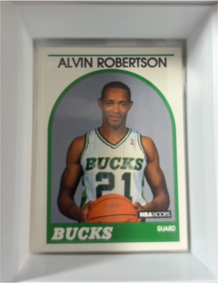 1989 NBA Hoops #350 Alvin Robertson Milwaukee Bucks — front