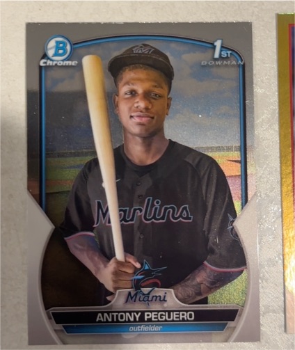 2023 Bowman Chrome #BCP-62 Antony Peguero — front