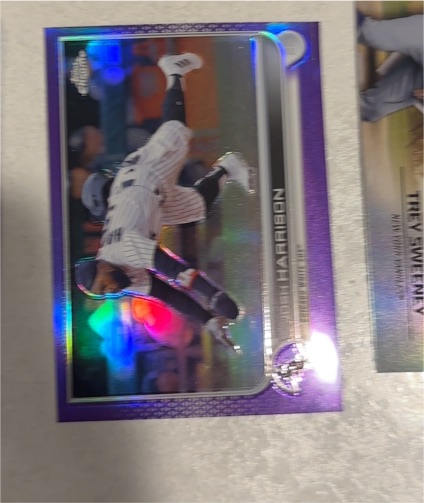 2022 Topps Chrome Update #USC111 Josh Harrison Purple Refractor — front