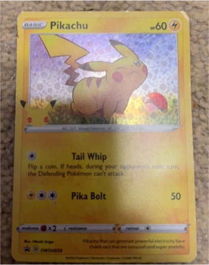 2020 Pokémon SWSH039 Pikachu — front