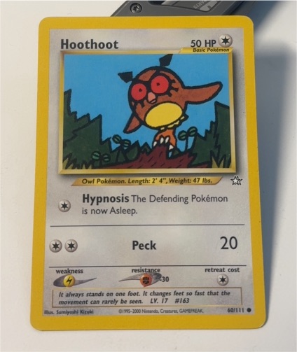 2000 Neo Genesis #60 Hoothoot — front